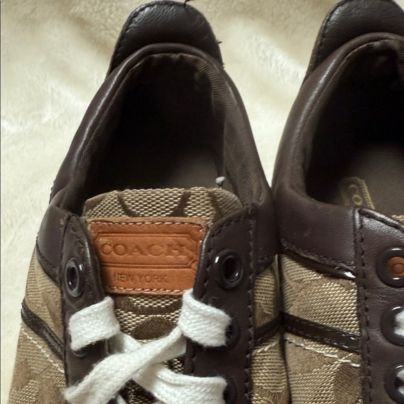 Coach Dark Brown and Tan Casual Sneakers - Picture 3 of 11